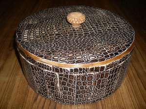 Caja de incrustaciones de hueso artesanal indio caja de joyería de resina caja decorativa hecha a mano - Product Image 3