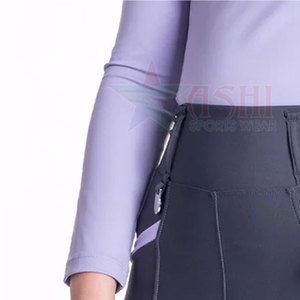 Sweat-shirt d'équitation professionnel pour femmes - Extensible, imperméable et coupe-vent, respirant, fermeture éclair, matière spandex/polyester - Product Image 4