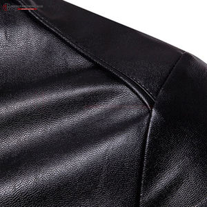 Produit le plus vendu Veste supérieure en cuir Meilleurs vestes en cuir minces pour hommes d'hiver Veste en cuir de conception personnalisée pour homme - Product Image 2