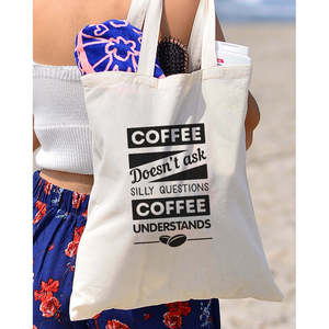 Bolsos de mano para mujer con diseño Silly Questions, accesorios elegantes inspirados en cafeterías - Product Image 4