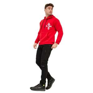 เสื้อฮู้ดแบบสวมหัวของผู้ชายวัสดุผ้าฝ้าย100% พิมพ์สกรีนผ้าไหมโลโก้ตามสั่ง - Product Image 1