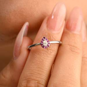 แหวนเพชรทับทิมทรงลูกแพร์ธรรมชาติ100% สุดหรู14K แข็งสีเหลืองทองสำหรับงานแต่งงานหรืองานเลี้ยงขายส่ง - Product Image 4