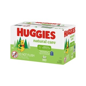 Huggies Natural Care Sensitive Baby Wipes 768 Paquetes Flip-Top, algodón hipoalergénico y sin perfume | Venta al por mayor a granel - Product Image 1
