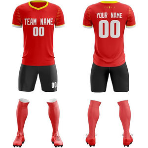 Camiseta roja de fútbol de nuevo diseño de la mejor calidad, OEM conjunto completo de equipo de fútbol, camiseta de nuevo diseño - Product Image 2