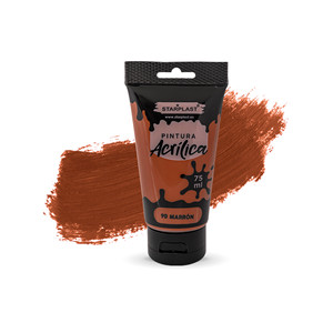 Set di vernice acrilica marrone da 75ml per pittura artistica su carta su tela di vetro. Realizzato in resina acrilica. Certificato EN71 - Product Image 1