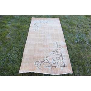 พรมลายตุรกี ขนาด 3x6.1 ฟุต พรมวินเทจ พรมขนสัตว์สีน้ำตาล - Product Image 1