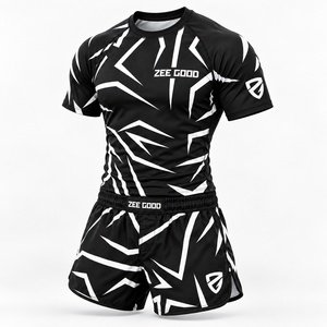 Ensemble No-Gi Durable et de Haute Qualité pour Arts Martiaux et Fitness, Léger, Respirant, Spandex/Polyester, Logo Avant, Couleurs et Tailles Personnalisables - Product Image 2