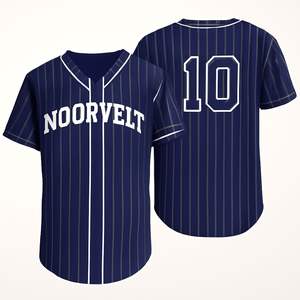 USA taille vierge Baseball uniforme sweat avec sublimation thermique imprimé maille respirant hommes broderie personnalisé Baseball Jersey - Product Image 3