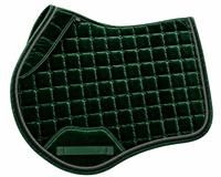 Ensemble de tapis de selle de luxe en velours pour cheval avec voile anti-mouches respirant et protège-attelles en maille |   Ensemble d'équipement équestre anglais