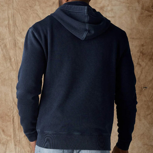 Sweat à capuche zippé quart en polaire pour hommes Sweats à capuche pour hommes en coton biologique Sweat-shirt personnalisé avec capuche Mens Street Wear Hoodie - Product Image 4