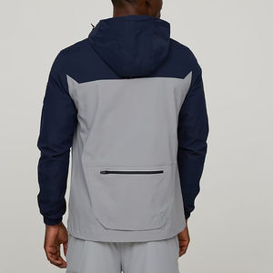 Chándal cortavientos para hombre con capucha deportivo informal de alta calidad, chaqueta ligera personalizada para exteriores para invierno, venta al por mayor - Product Image 2