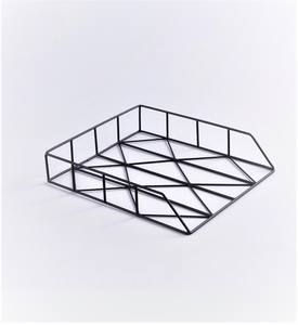 Cesta de almacenamiento multifuncional con acabado dorado ecológico hecha a mano, cesta de frutas de alambre de Metal hecha en fábrica de Moradabad - Product Image 5