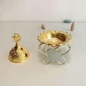 Quemador Bakhoor de diseño moderno con acabado antiguo de calidad superior, quemador de incienso de estilo decorativo para el hogar - Product Image 6