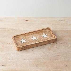 Plateau de service en bois émaillé multi-usages pour aliments, boissons et en-cas - Product Image 1