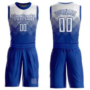 Vente en gros uniforme de basket-ball réversible unisexe à séchage rapide pas cher uniforme de basket-ball personnalisé pour jeunes pas cher - Product Image 2