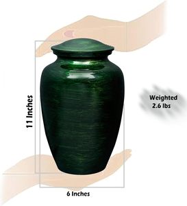 Grande urne en aluminium élégante au design moderne pour adultes Vente en gros pour l'inhumation au cimetière Crémation funéraire Finition élégante pour la sympathie - Product Image 4