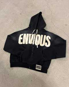 Custom Distressed Embroidered Acid Washed Flared Stacked Tracksuit Pullover Heavyweight Hoodie Pants Set Flare Pants Winter - Product Image 2