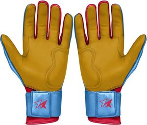 <b>Best</b> Quality Custom Men's Baseball Batting Gloves Breathable Leather with Long for Adults & Youth - Product Image 6