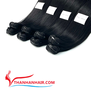 Extensions de cheveux vietnamiens Remy de qualité supérieure, lisses, tissées à la machine, double trame, cheveux soyeux, mèches de cheveux - Product Image 3