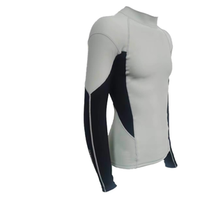 เสื้อรัดกล้ามเนื้อแขนยาวพิมพ์ลาย UV สำหรับผู้ชาย ป้องกันแบคทีเรีย ผลิตตามสั่ง ขายส่ง คุณภาพสูง 220 กรัม ชุดกีฬา OEM - Product Image 5