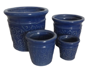 [Leo Nguyen Le] - Vente en gros de pots de fleurs décoratifs en céramique émaillée pour l'intérieur et l'extérieur, provenant d'un fournisseur vietnamien - Product Image 1