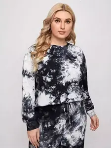 2023 personnalisé femmes Slim Fit Jogging costume incroyable cravate teinture survêtement avec motif solide dernière conception - Product Image 5