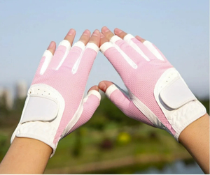 Guante de golf de piel de oveja de cuero sintético PU nuevo diseño clásico patrón personalizado con costuras reforzadas en La Palma y el marcador de bola - Product Image 6