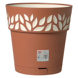 Vaso Rotondo 'cloe' 30 X H.29 - Bianco/Marmo - Product Image 1