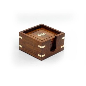 Posavasos de Madera de Nogal Hechos a Mano por HF Crafts, Estilo Clásico con Patrones Únicos, Posavasos para Ocasiones Especiales al por Mayor por HF CRAFTS - Product Image 5