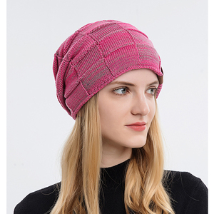 Chapeau de ski d'hiver tendance, doublé en polaire, bonnet ample pour femmes et hommes, tricot doux et confortable, chapeaux surdimensionnés chauds - Product Image 6