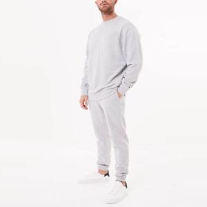 Logo personnalisé thermique hommes 100% coton sweat-shirt pull-over surdimensionné col rond sweat à capuche uni - Product Image 2