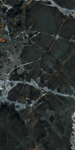 Carreaux de sol en porcelaine décoratifs en marbre noir opale 600x1200mm, utilisés pour les salles, les centres commerciaux et les petites villas de luxe. - Product Image 3