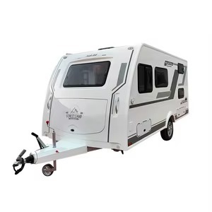 Remolque de Viaje de Lujo Azul Oscuro, Casa Rodante Tipo Caja, Caravana de Una Habitación, Características para un Camping Confortable, Autocaravana para 4-6 Personas - Product Image 3
