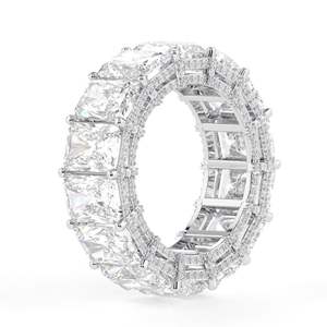 Alliance Unique Eternity avec Diamant Coupe Radiant pour Femme - Product Image 1