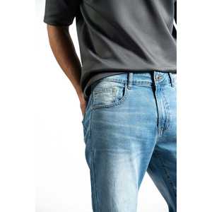 กางเกงยีนส์ผู้ชายทรงคลาสสิค ใส่สบายสไตล์คลาสสิคสำหรับใส่ในชีวิตประจำวัน - Product Image 5