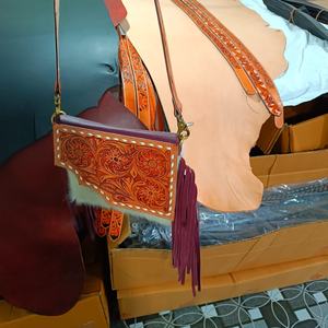 Bolso cruzado Floral de alta calidad para mujer, bolso de mano de vaquera Vintage con correa, bolso de vaquera, Diseño Internacional de Rodeo de lona - Product Image 5