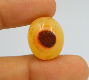 Cabochon d'agate naturelle, pierre précieuse ovale lisse, taille 20x17x9 mm, pour la fabrication de bijoux - Product Image 2