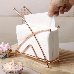 Meilleure vente porte-serviettes de table unique porte-serviettes en métal support de stockage de mouchoirs porte-mouchoirs au prix le plus bas - Product Image 5