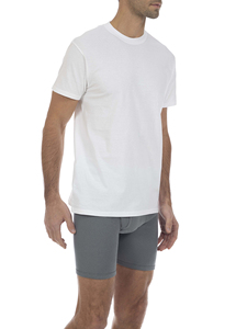 Top T-shirts Tissu doux Logo personnalisé Conception OEM 2024 Prix de gros Demi manches T-shirts pour hommes O Cou Blanc Couleurs - Product Image 2