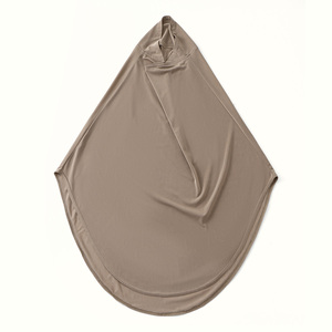 Bonnet en chanvre orné de cristaux pour femmes, Turban Bandana Malais, sous-bonnet pour double menton, Hijab instantané pour femmes musulmanes, sous-bonnet islamique de couleur unie - Product Image 6
