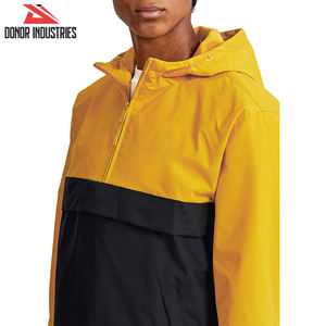 Vestes de sport ajustées en toile noire et jaune à capuche, fabriquées au Pakistan, de haute qualité, respirantes et coupe-vent pour hommes - Product Image 4