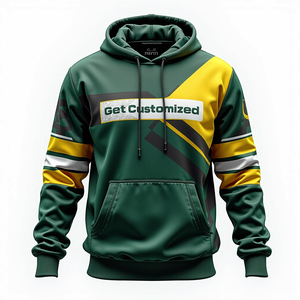 Sudadera con Capucha Extra Grande Personalizada para Hombre, Algodón Básico Combinado, Ropa Urbana Sublimada, Informal y Duradera para Uso Diario - Product Image 4