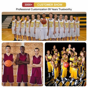 Uniforme d'équipe de basket-ball en tissu polyester à séchage rapide respirant maillot élégant de basket-ball de conception personnelle multicolore personnalisé - Product Image 5