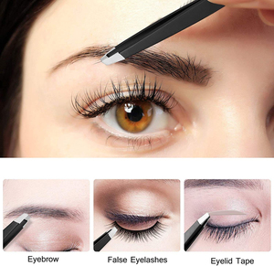 แหนบถอนคิ้วสแตนเลสแบบปลายแหลมอุปกรณ์เสริมความงามแบบมืออาชีพใช้ซ้ำได้น้ำหนักเบาเป็นมิตรต่อสิ่งแวดล้อม - Product Image 2