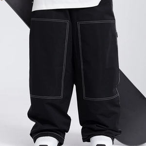 Pantalon de ski baggy sur mesure 2025, pantalon de ski surdimensionné pour homme, de haute qualité, coupe ample, imperméable 10K, pantalon de snowboard, salopette - Product Image 4