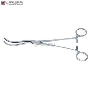 Premium Mayo Guyon 9 1/4 pulgadas hemostasia quirúrgica instrumentos vasculares manuales mordazas curvas dobles con puntas dentadas Abrazadera para Vasos - Product Image 6