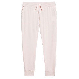 2023 logotipo personalizado de alta calidad bolsillos laterales mujeres lisas Fitness al aire libre pantalones de chándal Rosa teñido Slim Fit cordón - Product Image 1