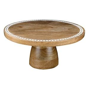 Présentoir de gâteau en bois de mangue fait à la main le plus exigeant piédestal de service tasse support de gâteau pour la maison restaurants fête utilisation - Product Image 4
