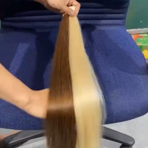 Precio al por mayor, paquetes de cabello humano virgen Remy 613 vietnamita liso natural para extensiones - Product Image 5