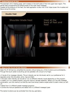 Fauteuil de massage inclinable pour tout le corps, zéro gravité, massages Shiatsu, avec chauffage, airbag, coussin amovible, intelligent - Product Image 6